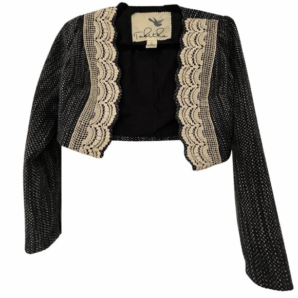 Anthropologie Jackets & Blazers - Anthropologie Tabitha Tweed Lace Jacket - Women - Size 0